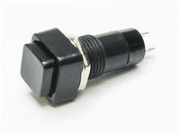 SWITCH SPST NON-LATCHING PTM OFF(ON) 3A 125VAC SQUARE [R18-23B BLACK]