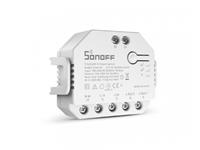 A FLUSH-MOUNTED WI-FI SMART DUAL RELAY SWITCH MODULE THAT IS INSTALLED BEHIND ANY STANDARD SWITCH. THIS TRANSFORMS YOUR SWITCH INTO A SMART SWITCH FOR WIRELESS REMOTE CONTROL WITH MOBILE DEVICES OR VOICE COMMAND. [SONOFF DUALR3 WIFI SMART SWITCH]