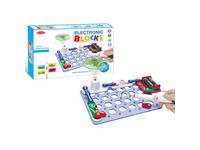 ELECTRONIC BLOCK LEARNNING TOY ,16 PIECES, 13 PROJECTS ,INCLUDES MAKING A MAZE CHALLENGE  , FLYING SUACER , FAN , MUSIC SPEAKER,LAMP , ALARM ETC.AGE 8+, SIZE : 330*47*200mm,REQUIRES 2 X AA BATTERIES (NOT INCLUDED) [EDU-TOY MULTI KIT MAZE CHALLENGE]