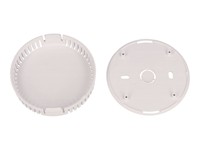 ABS Plastic Miniature Enclosure - Snap-Fit / Wall-mount Round 80x20mm Vented IP30 - White [1551V13WH]