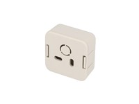 ABS Plastic Miniature Enclosure - Snap-Fit / Wall-Mount 40x40x20mm Unvented IP30 - Grey [1551SNAP1GY]