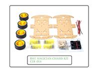 ** Discontinued ** 4WD 2 TIER ROBOT CHASSIS WITH 4 MOTORS-CAN USE RS027 MINI DRIVER+RS011MC 4 CHANNEL CONTROL. [BMT MAGICIAN CHASSIS KIT CLR 4X4]