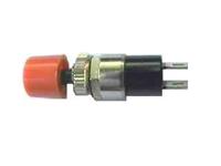 Panel-Mount Push Button Switch • Momentary • Form : SPST-1-(0) • 1A-125VAC • Solder-Lug • Red-Button [DS194R]