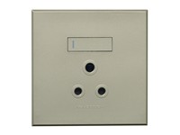 VETI 3 Single RSA Socket 1x16A (100x100mm) Titanium [VETI 3V21TT]