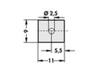 Silicone Rubber Washer TO126 [WK126]