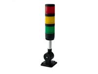 Industrial LED Tubular Econo Beacon Lamp 2 Layer Continuos Red/Green 24VDC NPN with Foldable Mounting Base 64mm Ø x 273mm with Flylead IP20 [CLX-MSL-201-FN-RG(B)]