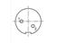 M9 Cable Female Straight Circular Connector with 2 Pole Screw Lock, 5mm Cable Entry IP67 [99-0402-00-02]