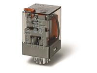 Medium Power 8 Pin(Octal) Plug-In Relay With LED & Test Button Form 2C (2c/o) 6VDC Coil 28 Ohm 10A 250VAC/30VDC Contacts [60.12.9.006.0040]