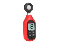 Mini Bluetooth Lux Light Meter Range: 0～9999Lux Resolution:1LUX, 10000LUX Resolution :10LUX, Luminance:10000FC, Sample Rate 0.5s, Overload Indication, MAX/MIN, Data Hold, LCD Backlight, Auto PWR OFF, Low Batt Indication, Tripod Mounting Hole [UNI-T UT383BT]