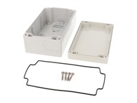 Watertight IP66 Grey Polycarbonate Enclosure Flat Lid in 160x90x60mm Size [1554J2GY]