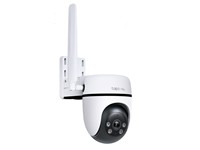 TP-LINK Tapo Outdoor PAN/Tilt 4G LTE Camera 3.16mm LENS, 850nm IR LED (98ft /29.8m), Colour Night Vision, 3D DNR/BLC, WDR, Built-In Mic & SPKR, 1×100 Mbps RJ45 Port, Micro SD Card Slot (MAX512GB), PSU12V / IEEE 802.3af/at PoE, 430g, IP66 [TP-LINK TAPO TC40GW]