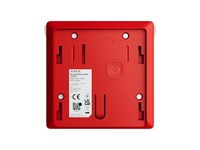 Wireless Wall-mounted Button For Manual Fire Alarm Activation, Freq:868.0~868.6MHz, 2xCR123A, Operating Temp:0°С~+50°С, Compatibility:HUB 2 (2G/4G) HUB+, HUB 2+, HUB Hybrid 2G/4G & REX/REX2 Extenders, 102×104×39mm, 214g [AJAX MANUAL CALL POINT (RED)]