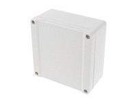 ABS Enclosure 120 X 120 X 60MM Grey Watertight IP66 Recessed Lid For Membrane Or Keypad For Indoor Use [1555NGY]