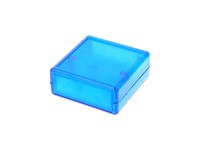 ABS Enclosure Hand Held 66X66X28MM Translucent Blue [1593KTBU]