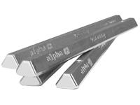 Solder Alpha Bar 1Kg, SnCX Plus 07 Lead Free, Melting Temp:(-227°C), CTE 30-100°C (μm/m°C) 23.8, CTE 100-180°C (μm/m°C) 24.3, Silver Free Alloy for Wave & Selective Soldering [SOLDER ALPHA BAR 1KG]