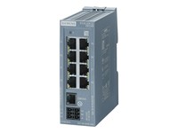 Scalance XB208 Managed Layer 2 IE Switch 8x 10/100 Mbit/s RJ45 Ports 1x Console Port; Diagnostics LED Redundant Power Supply IEC 62443-4-2 Certified; DIN-rail mounting; default Profinet. [6GK5208-0BA00-2AB2]