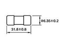 SLOW BLOW CERAMIC FUSE 250V SAND FILLED [5A CER 6X32 S/B]