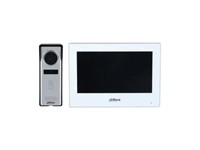 Dahua Video Intercom Kit - Includes: VTH2624GW-WP 7" TFT Touch Screen, Built-in Speaker, WiFi, ONVIF, 1024×600, RS485, 6xAlarm I/P , 1xAlarm O/P, 1×RJ45 10/100Mbs, 12VDC 1A , 4 Wire , VTO1000J:1.3MP, DWDR, Auto IR, Powered By Indoor Monitor [DHA KTH01]