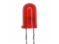 LED DIFF DOME 5MM RED 2MCD [L-53HD]