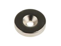 N35 NEODYMIUM COUNTERSUNK RING MAGNET 10MM DIAMETER X 3MM THICK WITH 3MM COUNTERSUNK HOLE (10 PACK) [MGT CS RING MAGNET 10X3X3MM 10PK]