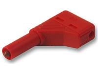 SAFETY BANANA PLUG 4MM SIDE ENTRY - RED  - CAGED "LANTERN" SPRING CONTACT AC/DC 1000V 24A CATIII (934098101) [LASS W RED]