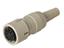 Straight Inline Din Socket • Grey • 7 way • Solder Joint • with Locking Screw [MAK7100S GREY]