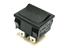 DPDT ON ON 6A 250VAC Black Rocker Switch 22*19 [JS606P-BQ BLACK]