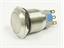 VANDAL RESISTANT PUSH BUTTON SW 19mm MOM  FLAT BUTN. 2c/o  5A-250VAC -IP67- STAINLS STEEL (ANTI VANDAL) [AVP19F-M4S]