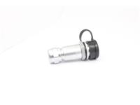 Male Circular Connector • Metal-Shielded with Push-Pull Cable-End Receptacle • 4 Pole • 200V 5A • IP67 [XY-CCM211-4P]