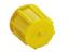 Oil Resistant Plastic Dust Cover for unused M12 Male Connectors in Yellow [0909 UAC 101]