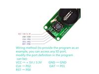 REAL TIME CLOCK-USING DALLAS DS1302. CR1220 BATTERY NOT INCLUDED [HKD REAL TIME CLOCK-DS1302]