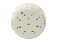 Circular Connector M23 Signal Male Crimp Insert CW- 9 Pole for 8x1mm/ 1x2mm Contacts - 8/20A @ 500VAC Max. [7003981101]