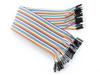 JUMPER MALE/FEMALE 30CM IN 40WAY COLOUR CABLE [GTC RIBBON CABLE JUMPER 40W M/F]