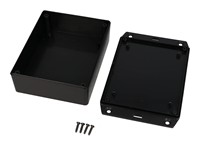 ABS Enclosure 122X94X30MM Flanged Lid Black [1591XXGSFLBK]