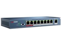HKV DS-3E0109P-E IEEE 802.3at and IEEE 802.3af Power over Ethernet (PoE) compliant, 8 x 10/100Mbps Auto-MDIX PoEports, Plug-and-play installation, 1.8 Gbps switching fabric, 1.25 MbitsRAM Data Buffer, 4K MAC address entries [HKV DS-3E0109P-E]