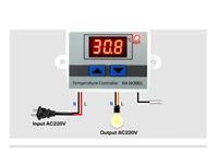 DIGITAL LED TEMPERATURE CONTROLLER 220VAC 10A. -50-110DEG C [CMU XH-W3001 TEMP CONTR 10A 220V]