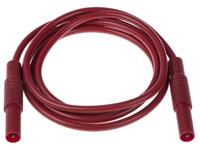SAFETY TEST LEAD PVC 4mm STR. SHRD PLUG TO STR. SHRD PLUG  2,5mm sq. 32A 1000VDC CATIII (934075101) [MLS-GG 100/2,5 RED]