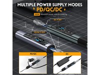 FNIRSI HS‑02AF Soldering Iron Kit In A Toolbox – 60 W Iron with Temperature Control Up To 480 °C, Ergonomic Grip, Integrated Holder, Cleaning Sponge and 6 Interchangeable Tips for Precise Electronics Soldering. [FNIRSI HS-02AF SOLDER IRON SET]