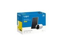 TP-LINK Tapo Solar-Powered Security Camera Kit - Camera 2K 3MP 1/2.8” CMOS Starlight Sensor-850nm IR LED (30ft /9.1m)- Color Night Vision-2xSpot Lights-Built-In Microphone & Speaker-2.4GHz WI-FI-6400MAH Lithium-ion Batt-solar Panel:5.2V 2.5W, IP65 [TP-LINK TAPO C410 KIT]