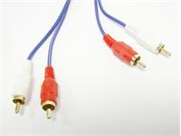 PATCH CORD 2RCA TO 2RCA 2METER. [PATCHC 2X2RCA2M]