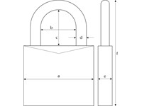 ABUS Fingerprint Padlock, 20 Finger Prints Can Be Stored, Hardened Nano Protect™ Shackle, Width:45mm, Shackle Diameter:6.5mm, Vertical Clearance:30mm, CR2 Battery, Horizontal Clearance:20mm, Height:20mm, Depth:23mm, Ip66/68, Weight:318g [ABUS PADLOCK 57/45]