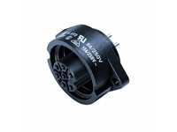 Circular Connector - RD24 Style Binder 7 Pole (6P+Earth) Panel Flange Mount Female Solder Term. 10A/250VAC .IP67 -VDE Approved [09-4228-00-07]