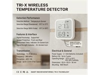 Hikvision Wireless 868MHz Temperature Detector, 2.7" screen, Transmission range 1.2km, [HKV DS-PDTPH-E-WE]