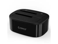ORICO 2 BAY 2.5 / 3.5 USB3.0 HDD|SSD STANDALONE CLONE DOCK – BLACK [ORICO 6228US3-C-SA-BK-BP]