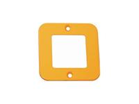 One double module cover plate (3x3) - orange [VMC163AM]