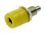 Banana Socket - 4mm - - Yellow - Panel Mount - 24A-30VAC/60VDC [XY-RC11E YLW]