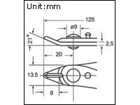 1PK-101E :: Micro Cutting Plier with Conductive Handles • 125mm • 80g [PRK 1PK-101E]