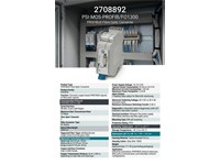 Fiber Optic Converter With Integrated Optical Diagnostics, Alarm Contact, For Profibus Up To 12 Mbps, T-coupler With Two Fiber Optic Interfaces (Sc-duplex), 1300 Nm, For Fiberglass Cable [2708892 : PSI-MOS-PROFIB/FO1300]