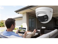 Hikvision 3K ColorVu Dual-Lens Turret Camera, 2.8mm Lens, 40m IR, 3K CMOS, 3D DNR, Horizontal:FOV:180°, Vertical FOV:75°, STD/HIGH-SAT/HIGHLIGHT, Built-in Microphone, WDR, BLC, HLC, Global, 24/7 Color Imaging with F1.0 Aperture, 12VDC, IP67 [HKV DS-2CE72KF3TP-DLS180 (2.8MM)]