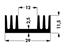 HEATSINK 11,5K/W NO DRILLINGS [SK09-37,5SA]